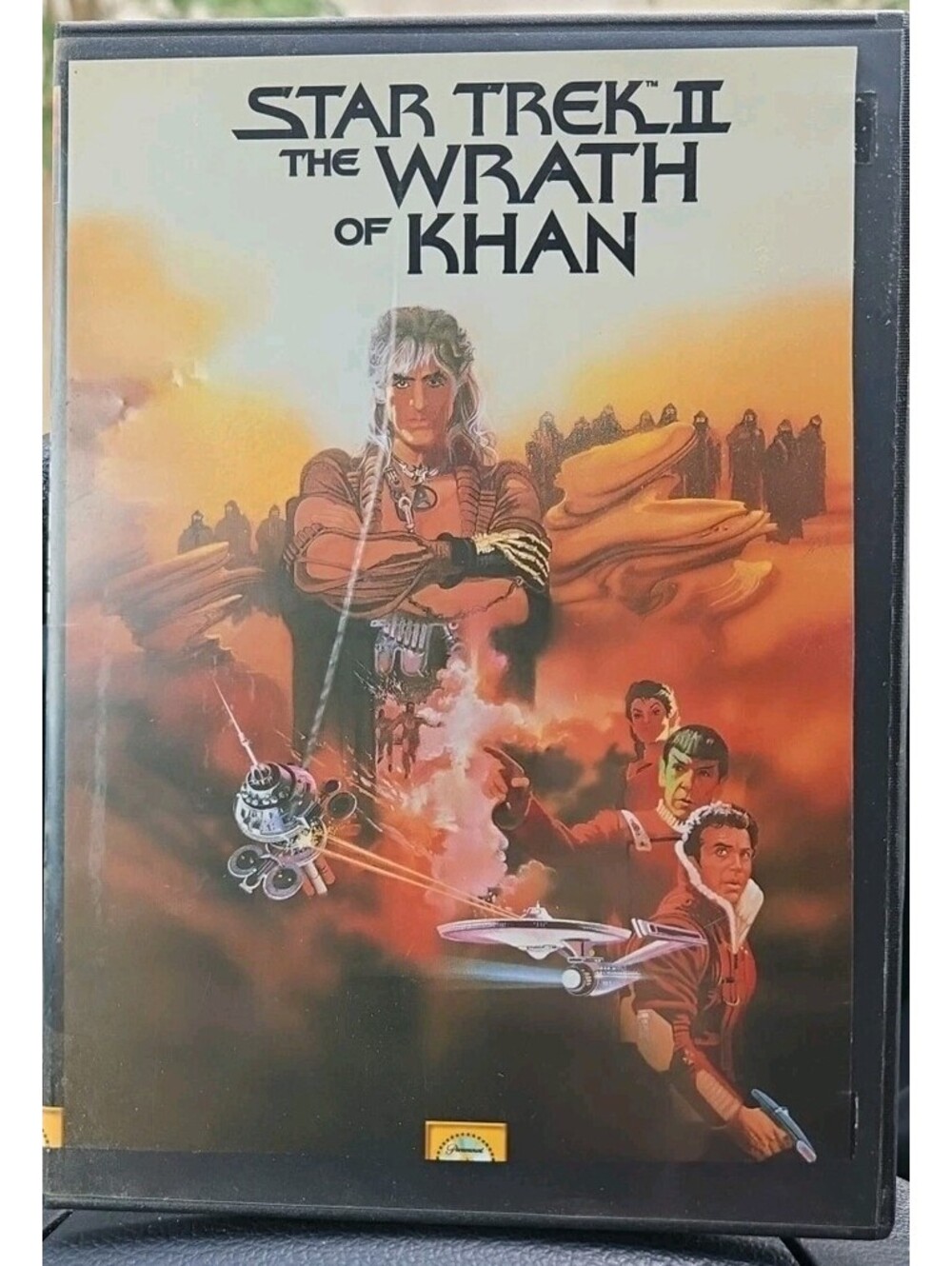 Star Trek II: The Wrath of Khan (DVD, 1982) Slim Case. Cropped Artwork. Tested